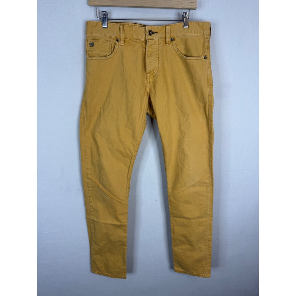 Scotch & Soda Amsterdams Blauw Ralston Slim Fit Jeans Mustard Yellow Mens 31x32